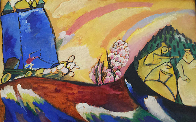 Painting With Troika 1911 Wassily Kandinsky Oil Painting